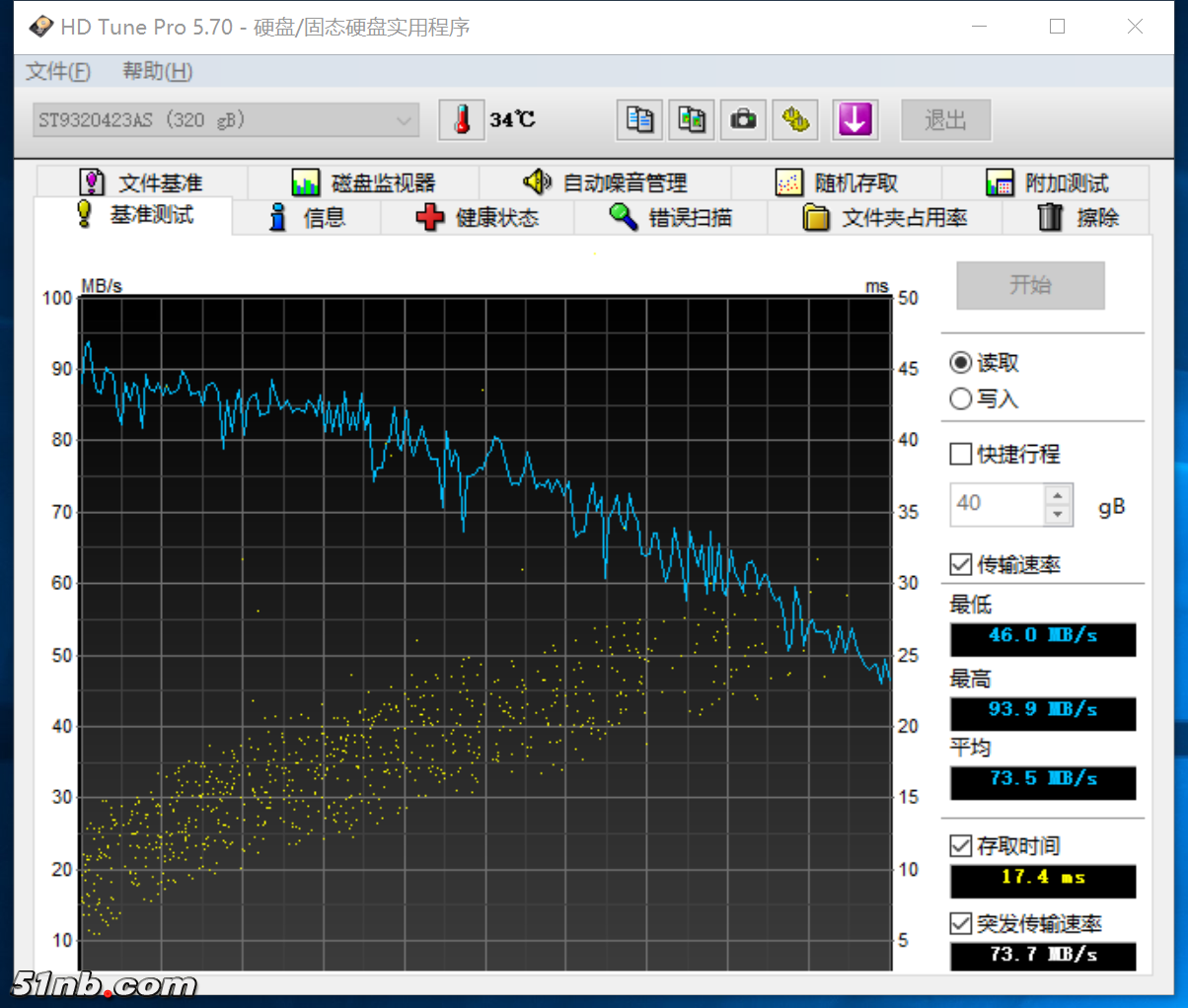 希捷 320g 测速.png